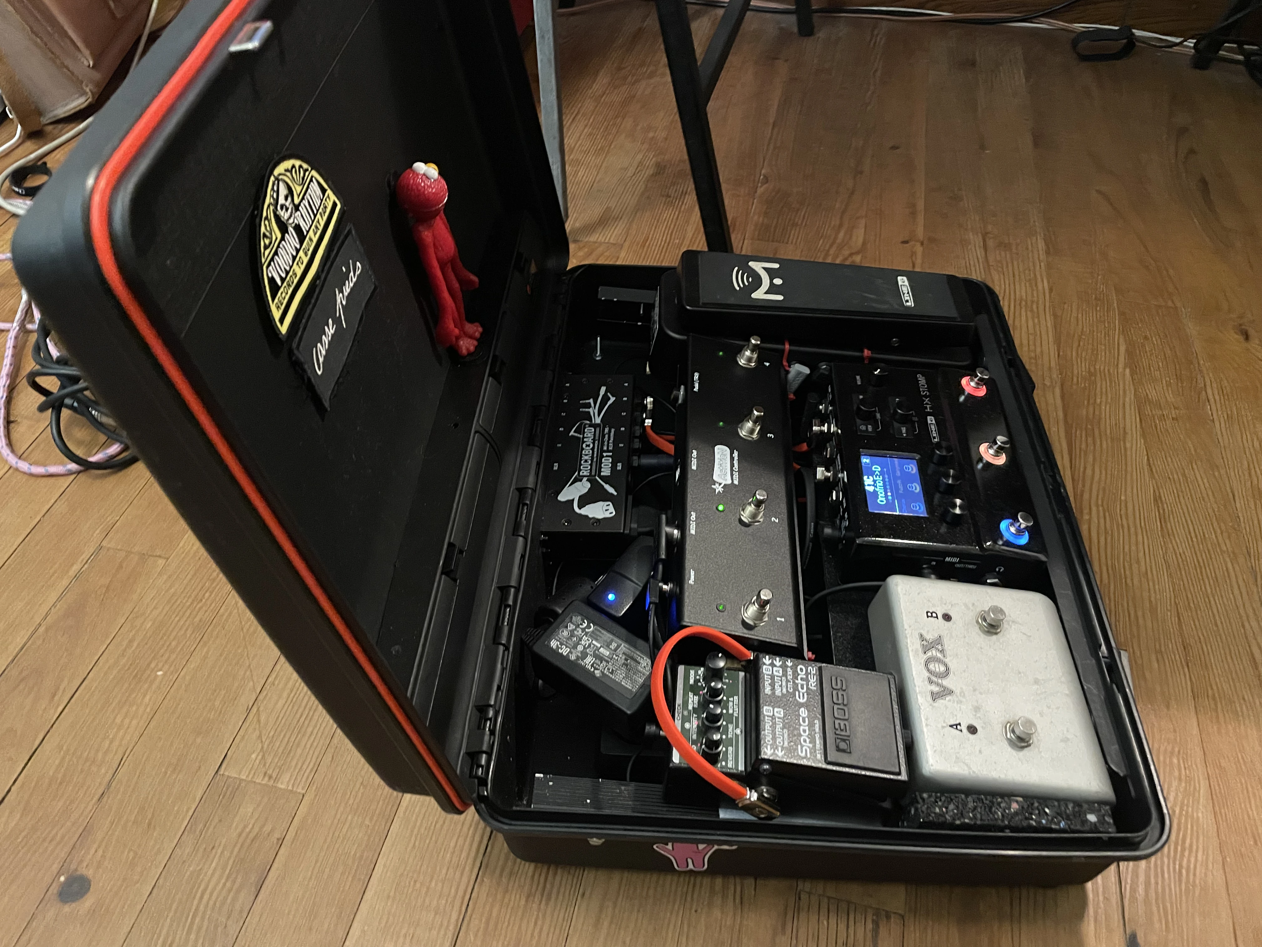 Side view of the completed project